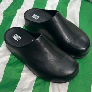 FITFLOP shiv clogs leather